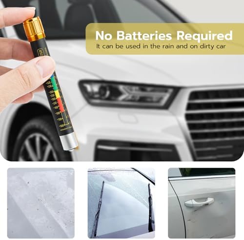 Mcbazel Paint Thickness Tester Meter Gauge, Magnetic Car Paint Coating Tester, Car Body Damage Detector, Waterproof Crash Test Check Tool for Used Car Inspection - Image 4
