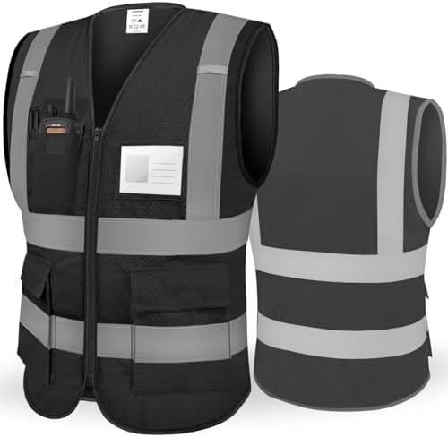 TICONN High Visibility Reflective Safety Vest for Men & Women, ANSI Class 2 by TICONN