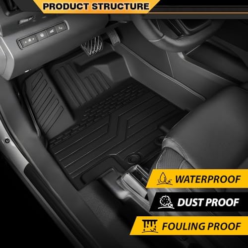 G-PLUS TPE Floor Mats 5PCS Fit 2022-2026 Nissan Pathfinder 7/8 Seats - Image 2