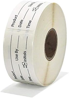 L Liked Blank 1 x 2 Inch Food Rotation Dissolvable Labels 2 Rolls - Image 2