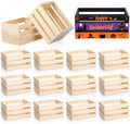 Roowest 12 Pcs Halloween Small Wood Crate 6 5 "Unfinished Wooden Crate Bulk by Roowest