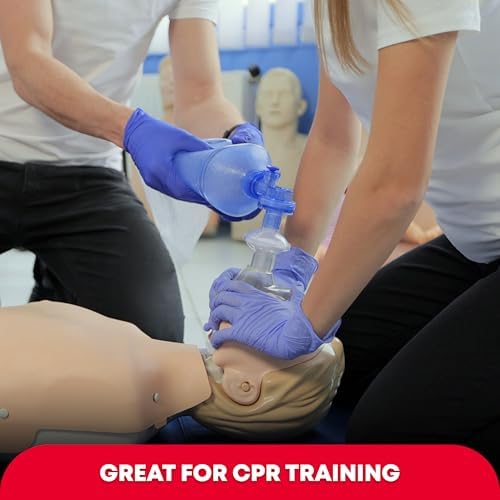 Adult and Infant CPR Mask Combo Kit – 50-Pack – 100 Valves, 50 Gloves, 100 Alcohol Pads – Bulk Set for First Responders, CPR Training - Image 6