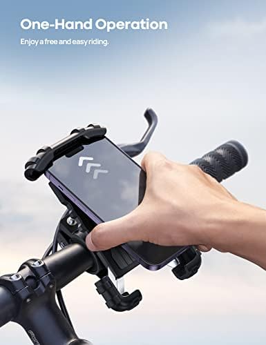 Lamicall Bike Phone Holder Motorcycle Mount - One-Hand Operation, Lockable - Image 2