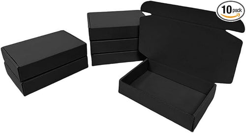 10 Pcs 11.8 x 7.9 x 3.2 inches Corrugated Cardboard Gift Boxes Recyclable by Unknown