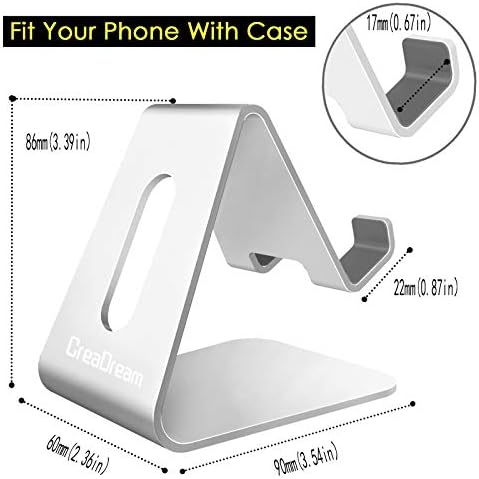 CreaDream Phone Stand Holder, Aluminum Phone Stand for Desk - Image 5