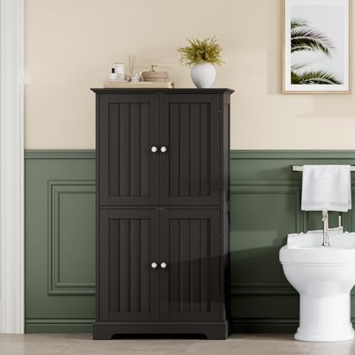 ChooChoo Bathroom Floor Cabinet with Adjustable Shelves - Image 2