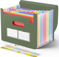 Sooez Accordion File Organizer, 13 Pocket Expanding File Folders, Letter/A4 by Sooez