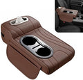 Multifunctional Car Armrest Cover, Premium PU Leather Memory Foam Center Console Cushion with Dual Cup Holders Tissue Box, Center Console Organizer Storage Pouch for Sedans SUVs Trucks (Coffee) by Unknown