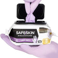 SAFESKIN Disposable Nitrile Gloves in POP-N-GO Pack of 50 or 200 Powder Free - Hair, Cleaning, Medical Use, Food Handling by SAFESKIN