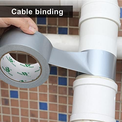 2 Pack Duct Tape Heavy Duty,9 Mil Thickness,2 Inches x 30 Yards,Strong Industrial Strength,Flexible,No Residue,Waterproof and Tear by Hand,Multi-Use for Indoor & Outdoor Repairs (Silver) - Image 6