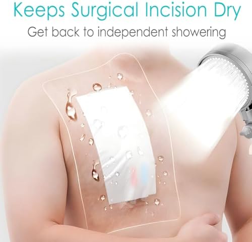 Waterproof Shower Protector Large Cover Shields for PICC Central Line Peritoneal Dialysis Chest Port Feeding Tube PD Catheter Accessories Bandages with Non-Stick Center Pad 12"x14"(Pack of 7) - Image 5