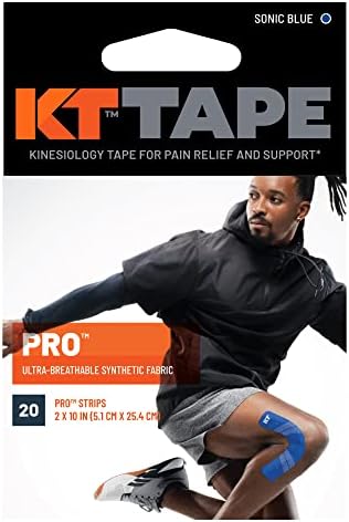 KT Tape, Pro Synthetic Kinesiology Athletic Tape, 20 Count, 10” Precut Strip - Image 6