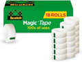 Scotch Magic Tape, Invisible, Home Office Supplies and Back to School Supplies for College and Classrooms, 18 Rolls (Pack of 8) by ScotchBrand