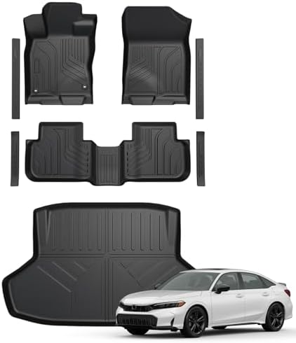 Floor Mats for 2022-2026 Honda Civic Accessories (Gas Only) by GALVAGNITE