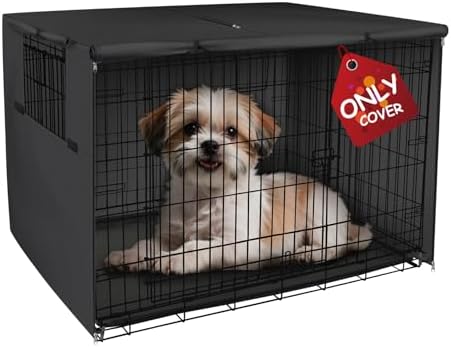 Explore Land Dog Crate Cover, 18 inches, Black by ExploreLand