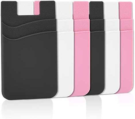 Senose Phone Wallet Stick On Card Holder, Pack of 6 by Senose