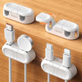 Chfeila 4Pack Magnetic Cable Clips, Dual Slot Cable Holder Clips, White by Chfeila