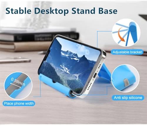 4 Pack Adjustable Desktop Cell Phone Stand for Phones & Tablets - Image 2