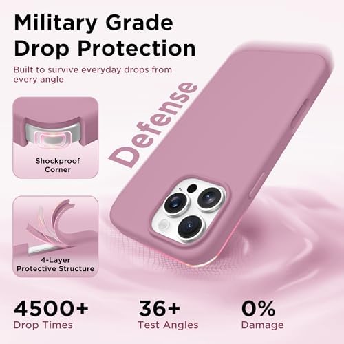 GolbinBox Magnetic for iPhone 16 Pro Case, Silicone Cover, Blackcurrant - Image 6