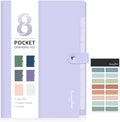 Sooez Elegant Accordion File Organizer, 8 Pocket Expanding File Folder by Sooez