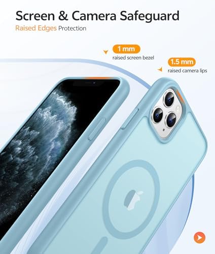 FNTCASE for iPhone 11 Pro Case, Fit for Magsafe, Translucent Matte Back - Image 4