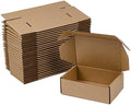 6x4x2 Inches Shipping Boxes Pack of 25, Brown Corrugated Cardboard Boxes for Small Bussiness by Sodissa