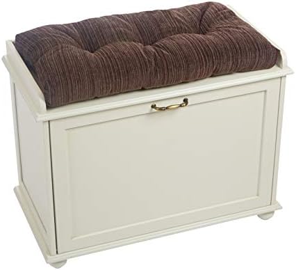 Klear Vu The Gripper Non-Slip Tufted Bench Cushion for Indoor Furniture, Assembled in USA, Entryway Storage, Bay Window, Corner Nook or Piano Seat, 27 Inches, Chenille Chocolate - Image 2