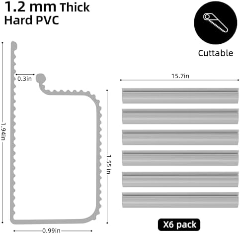 YECAYE Cable Management Under Desk, 94.2 in, Cable Raceway, Grey - Image 5