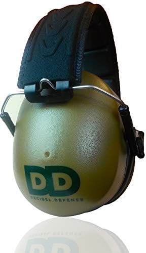 Decibel Defense Ear Protection, 37 dB NRR Ear Muffs (GREEN) by DECIBELDEFENSE