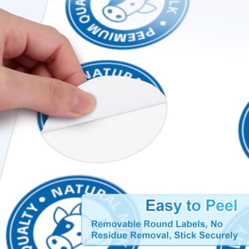 3" Round Labels, Printable for Laser & Inkjet, 600 Labels - Image 6
