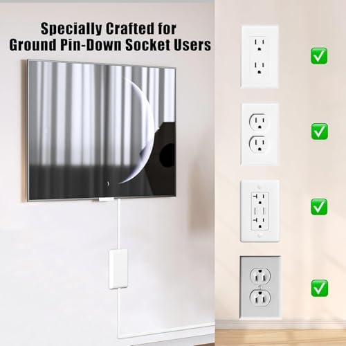 CABOCASA Dual 6FT Ultra-Thin Outlet Concealer with 6 Outlets - Image 5