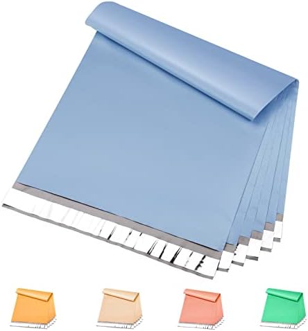 Metronic Poly Mailers 14.5x19 200pcs, Large Shipping Bags for Clothing, Durable Shipping Envelopes, Mailing Bags for Small Business, Waterproof and Tear-Proof Poly Bags Blue by METRONIC