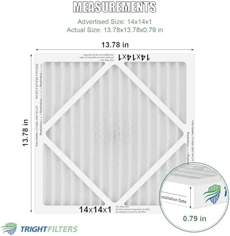 TRIGHTFILTERS 14x14x1 Air Filter 6 Pack, MERV 8 Filter Replacement - Image 4