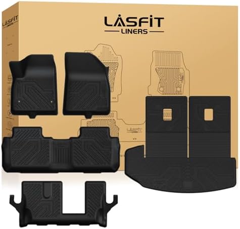 LASFIT Floor Mats & Cargo Liner with Backrest Mat 2020-2025 & Only 7 Seats by LASFIT