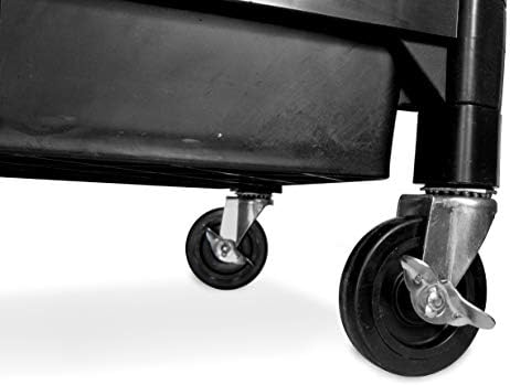 WEN 73163 Three-Tray 300-Pound Capacity Triple Decker Service and Utility Cart - Image 6