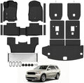 All Weather TPE Floor Mat Set for 2011 2012 Dodge Durango 6 Seats by TongamaAllWeatherFloorMats