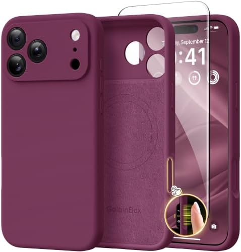 GolbinBox Magnetic for iPhone 18 Pro Case/17 Pro Case, Deep Red by GolbinBox