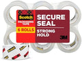 Scotch Secure Seal Packaging Tape, 6-Count, 1.88 in x 54.6 yd (Pack of 6) by ScotchBrand