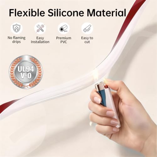 40in Silicone Cord Hider for 1 Wire, Self-Adhesive TV Cable Hider for Wall - Image 6