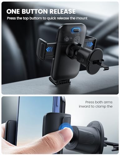 Lamicall 2026 Wider Clamp & Metal Hook Car Phone Holder Vent Accessories - Image 6
