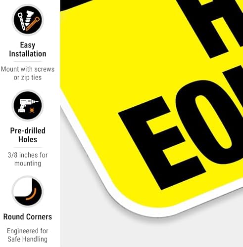 Heavy Equipment Sign, OSHA Caution Sign, - Image 2