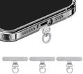 Yojaro 360° Rotating Stainless Steel Phone Tether Tab (3-Pack) - Universal for iPhone & Other Phones (Fits Wristbands/Necklaces/Crossbody Straps) by Yojaro
