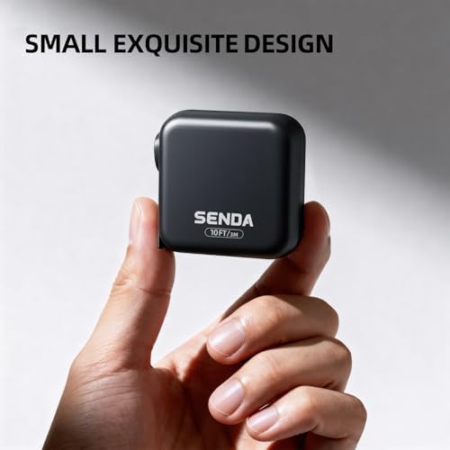 SENDA Self-Locking Tape Measure 10FT/3M, Compact Square Design Small Measuring Tape with High Rigidity, No Back Clip, Wear & Shock Resistant for Home, DIY, Industrial Use (10Ft) - Image 4