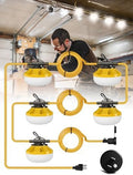 HYPERLITE Construction String Lights: 50FT 5 Bulbs Work Lights with 3 Prong - IP65 Waterproof Linkable LED Industrial Temporary Lighting for Construction Sites Attic Crawlspace Renovation by HYPERLITE
