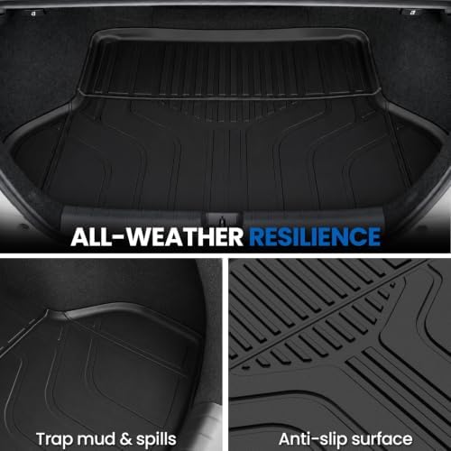 Floor Mats for Honda Civic Sedan 2016-2021, with Cargo Mat - Image 6
