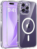 FNTCASE for iPhone 14 Pro Max Case, Fit for Magsafe, Glass Screen Protector by FNTCASE