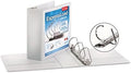 Cardinal ExpressLoad 3 Inch D-Ring Binder, 675 Sheet Capacity, ClearVue Cover, Locking D-Rings, White Binder (49130) by TOPSProducts