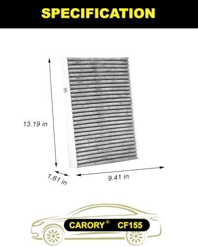 CARORY Cabin Air Filter w/Activated Carbon for Volvo XC60 18-25, XC90 16-26, S60 19-25, V60 19-25, S90 17-25, V90 18-21, V60 Cross Country 20-25, V90 Cross Country 17-25, Polestar 1 20-21, CF155 - Image 2