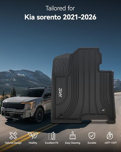 3W Floor Mats for 2021-2026 Kia Sorento Hybrid PHEV - Image 2