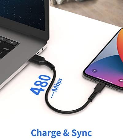 1ft iPhone Charge Cable Short, 5Pack USB to Lightning Cord for Fast Charging Stations 1 Foot Compatible with Apple iPhone 12 11 Pro Max Xs 8 7 6 5 Plus, iPad Air/Mini - Image 4